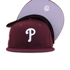 Philadelphia Phillies Maroon 2008 World Series New Era 59Fifty Fitted
