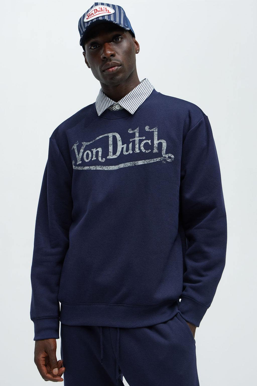Von Dutch Crewneck Sweatshirt - Navy image 1