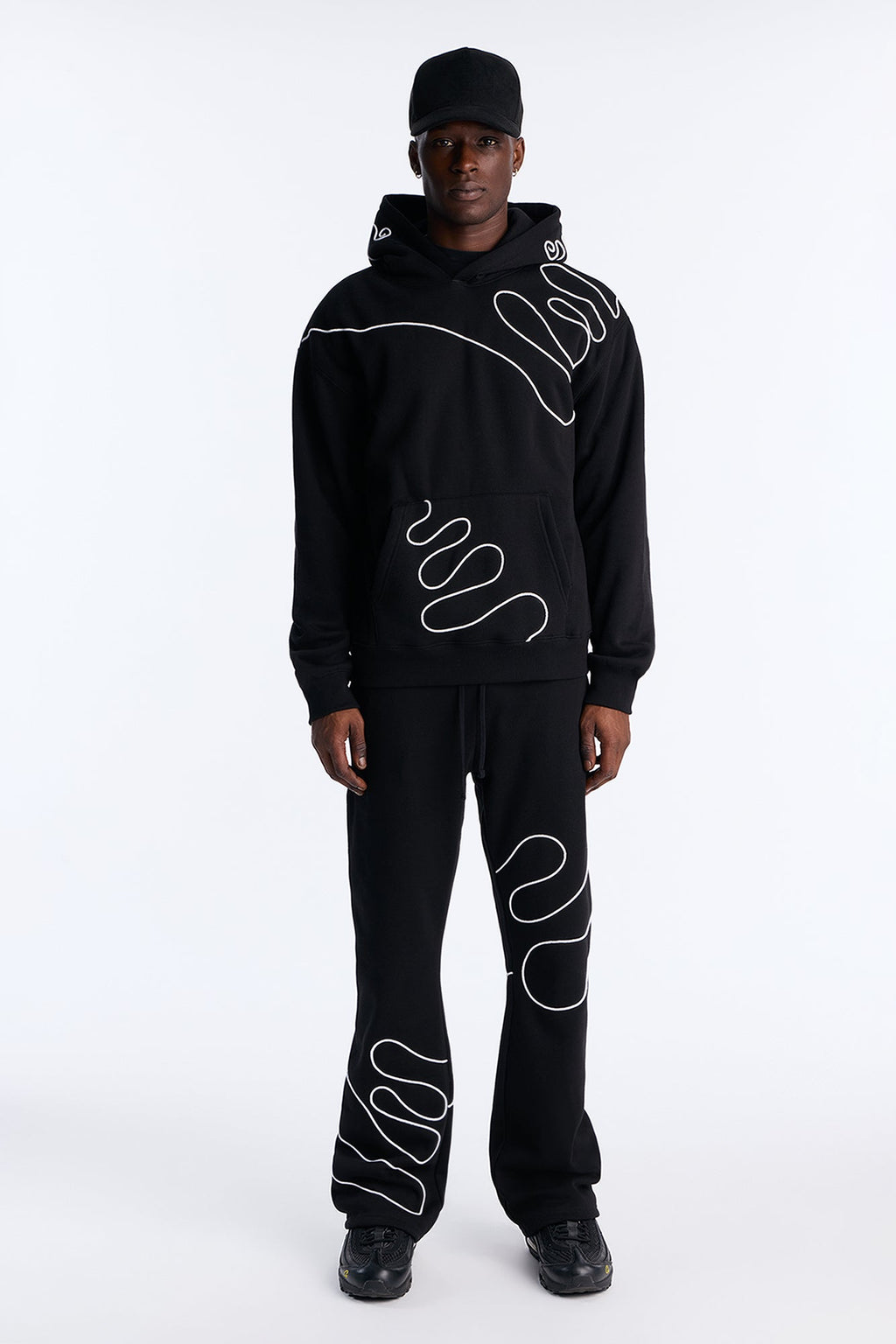 Lasso Embroidery Hoodie - Black image 3