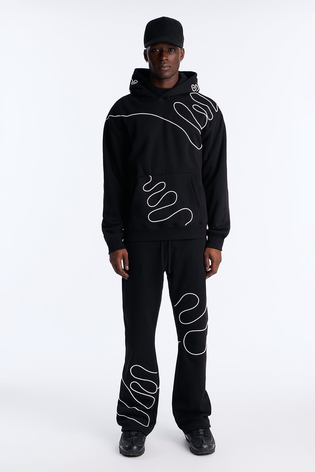 Lasso Embroidery Hoodie - Black image 3