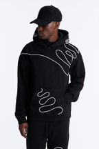 Lasso Embroidery Hoodie - Black image 2