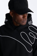 Lasso Embroidery Hoodie - Black image 4