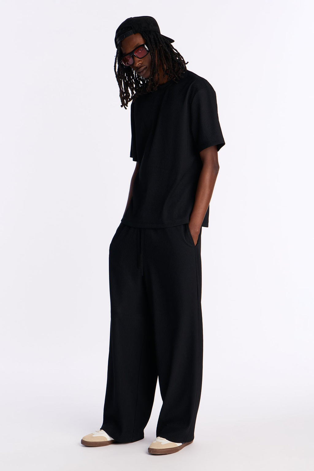 Show Up Relaxed Crewneck Tee - Black image 2