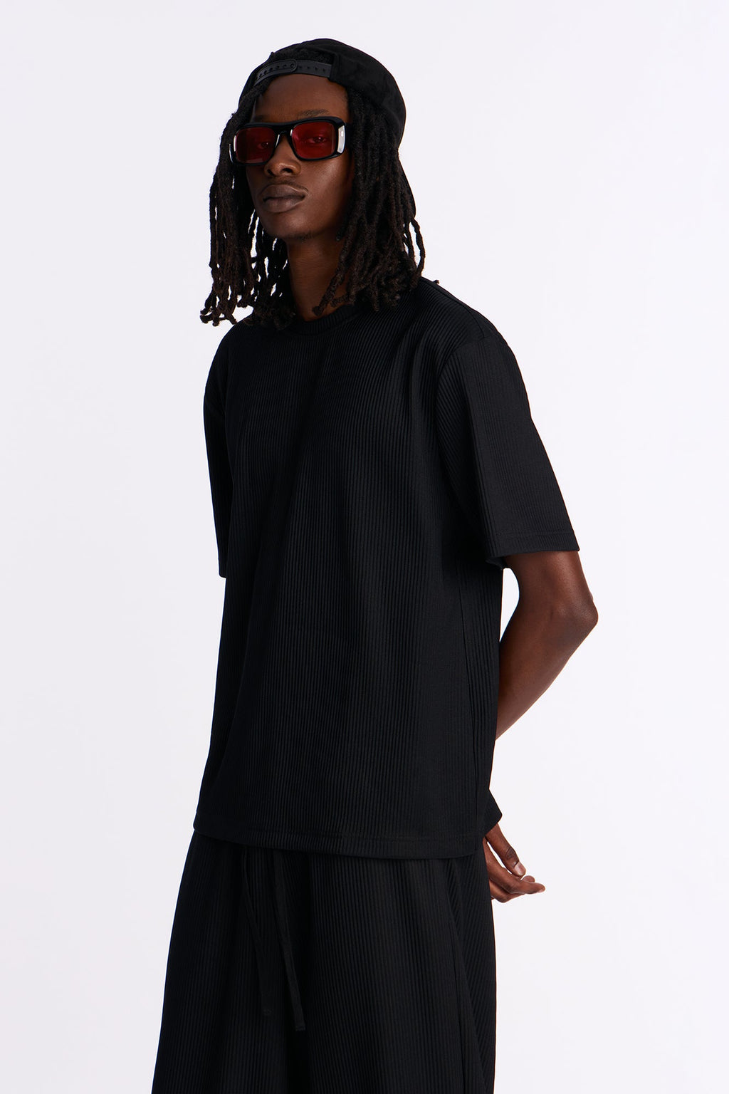Show Up Relaxed Crewneck Tee - Black image 1