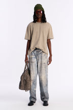 Rhinestone Embellished Knit Tee - Brown image 2