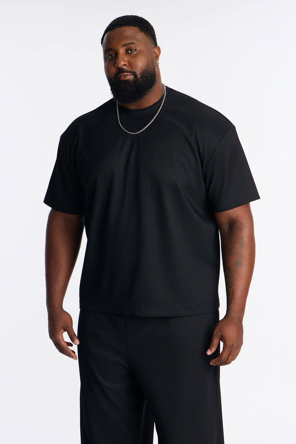 Show Up Relaxed Crewneck Tee - Black image 4