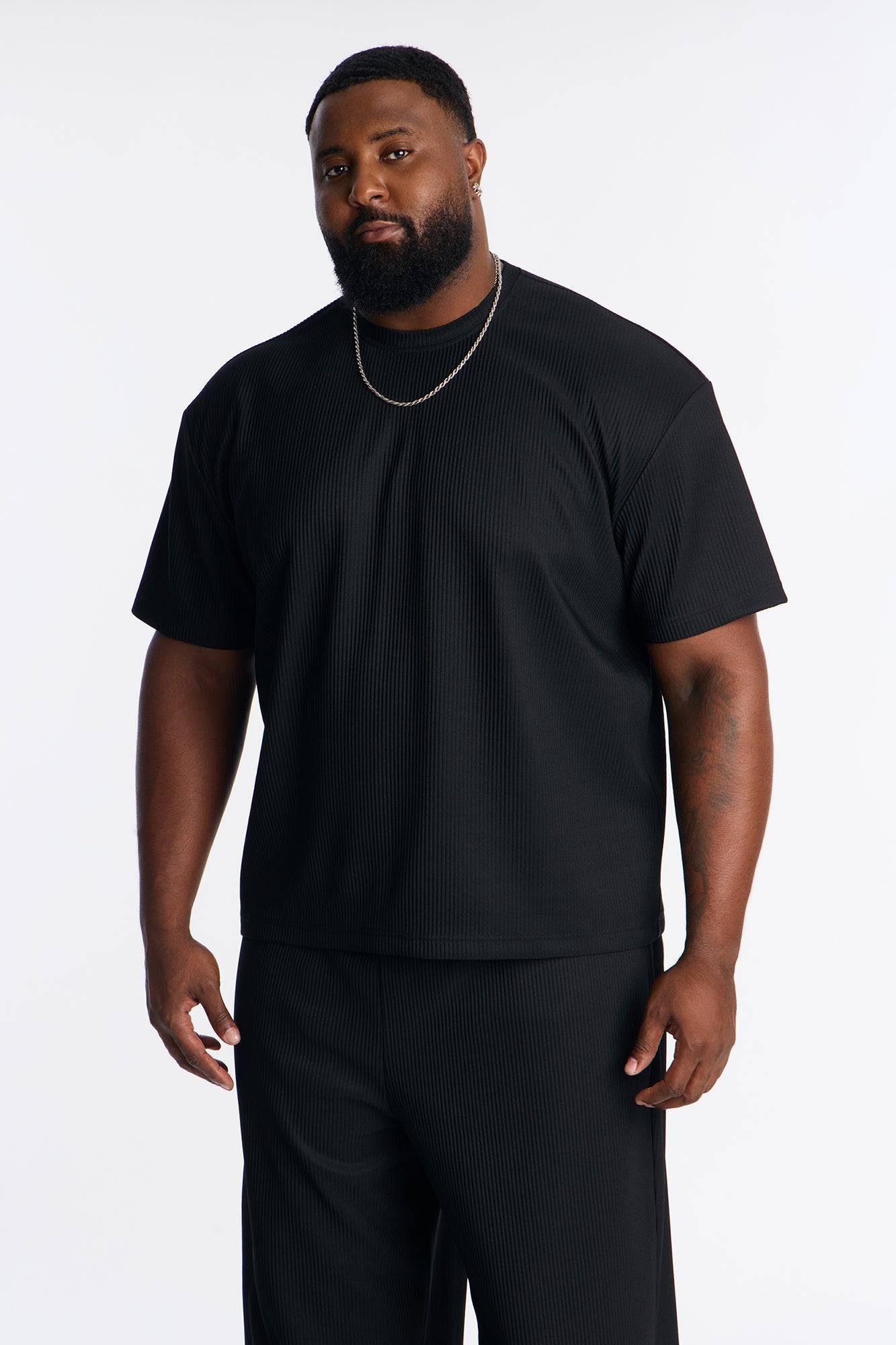 Show Up Relaxed Crewneck Tee - Black image 4