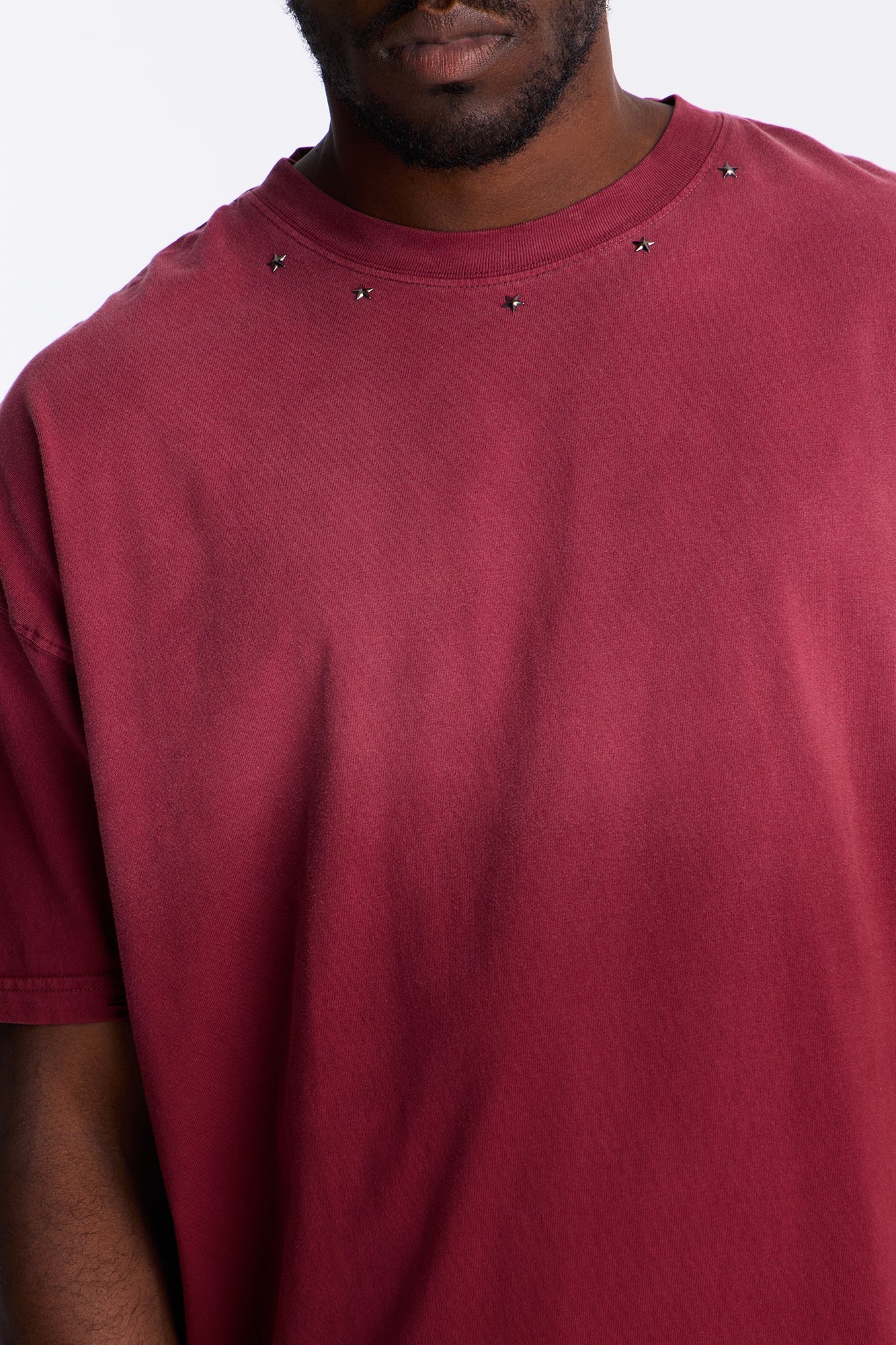 Vintage Wash Relaxed Edge Tee - Red image 3