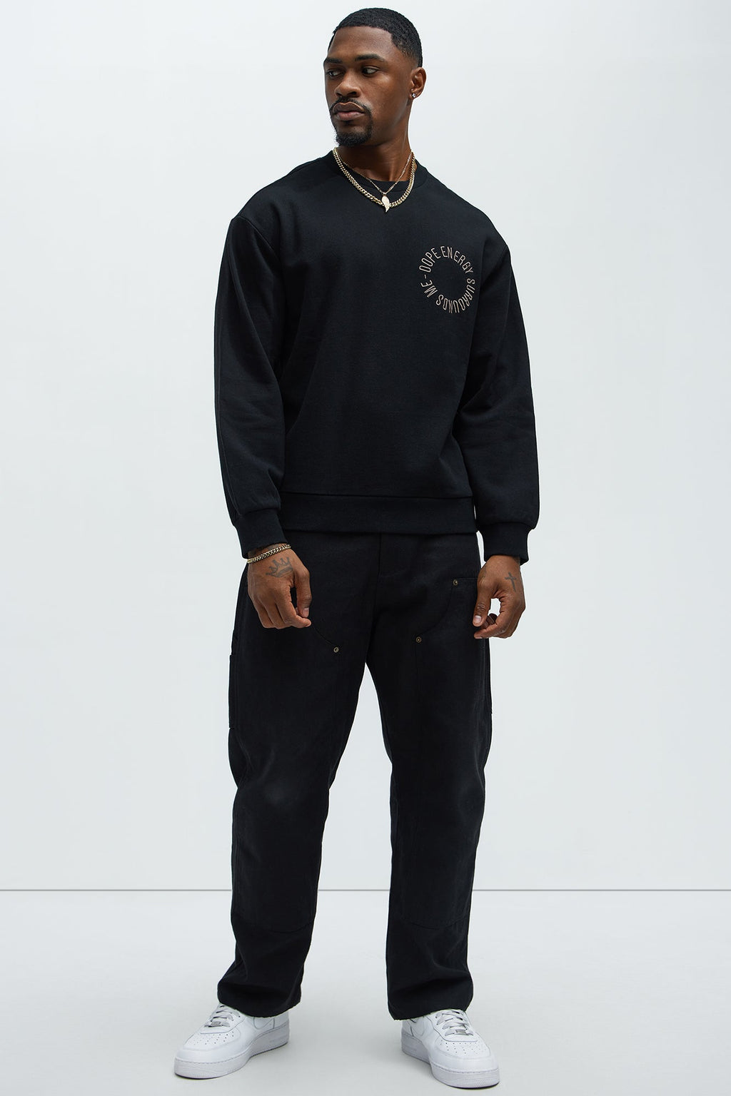 Tyson Dope Energy Crewneck Sweatshirt - Black image 2