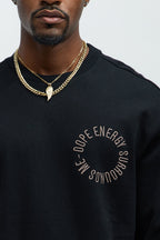Tyson Dope Energy Crewneck Sweatshirt - Black image 4