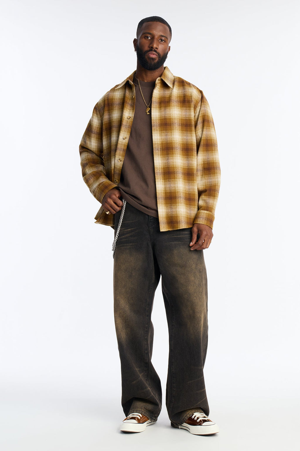 Boxy Heavyweight Tee 240GSM - Brown image 2