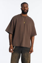 Boxy Heavyweight Tee 240GSM - Brown image 1