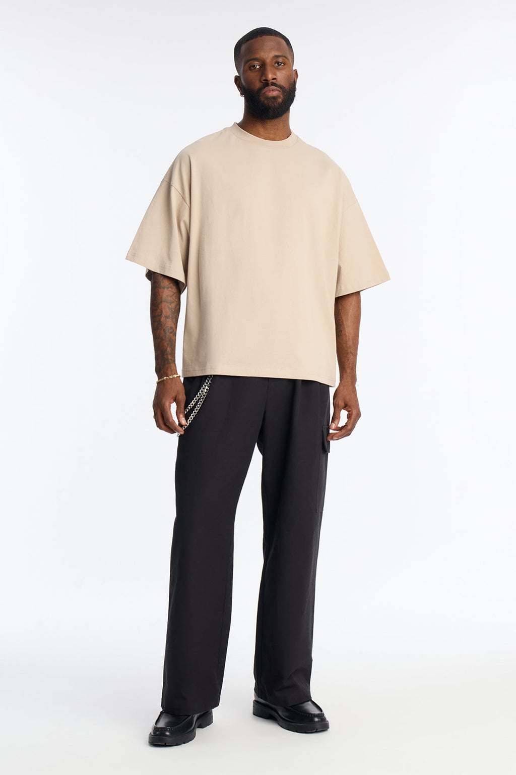 Boxy Heavyweight Tee 240GSM - Tan image 2