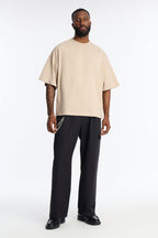 Boxy Heavyweight Tee 240GSM - Tan image 2