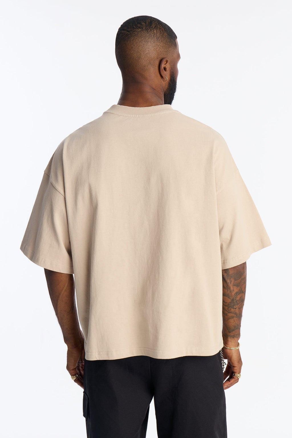 Boxy Heavyweight Tee 240GSM - Tan image 3