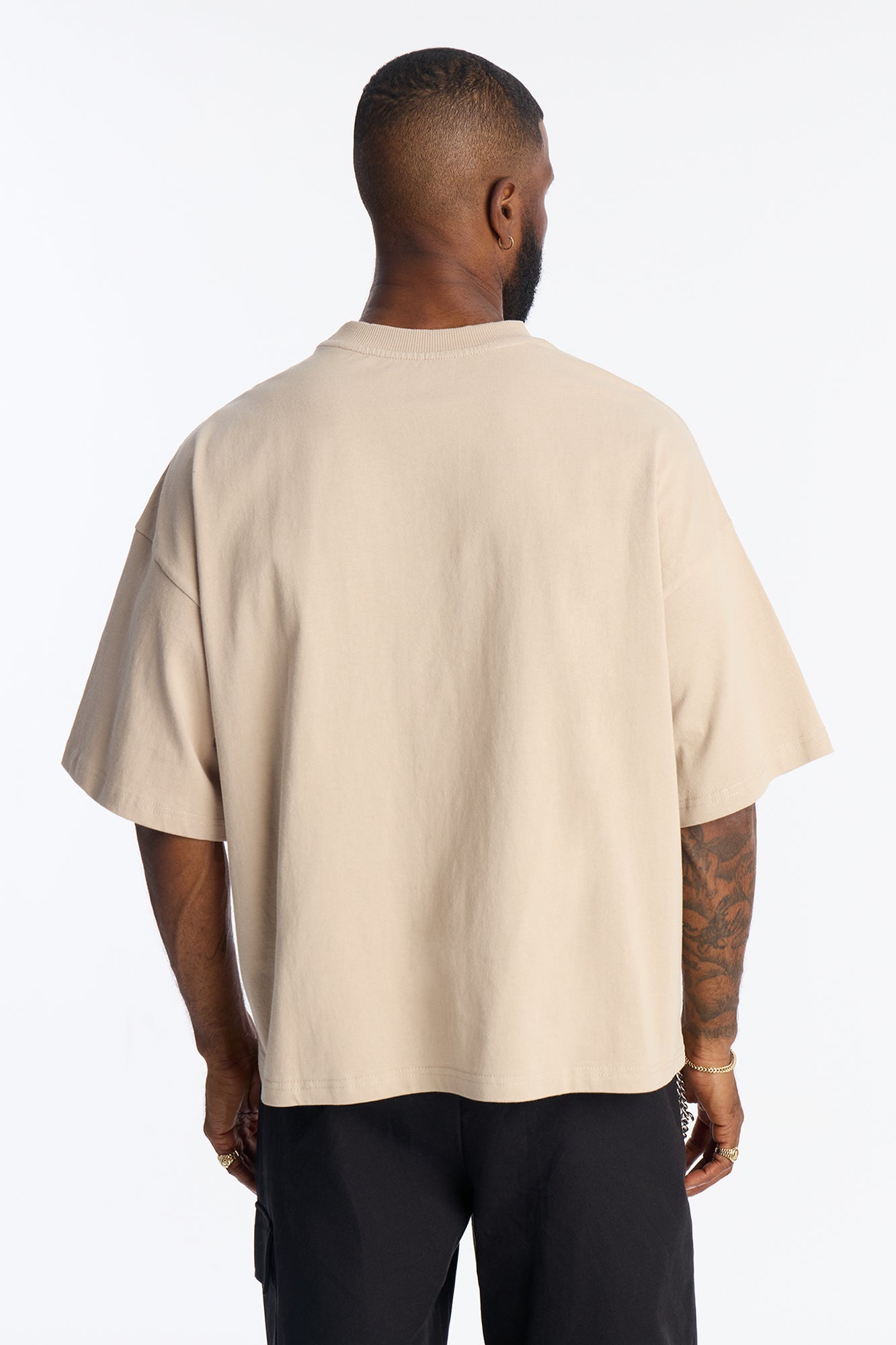 Boxy Heavyweight Tee 240GSM - Tan image 3