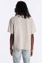 Gridline Fade Pocket Stitch Tee - Grey Mineral Wash image 4
