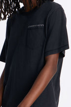 Gridline Fade Pocket Stitch Tee - Black Wash image 3