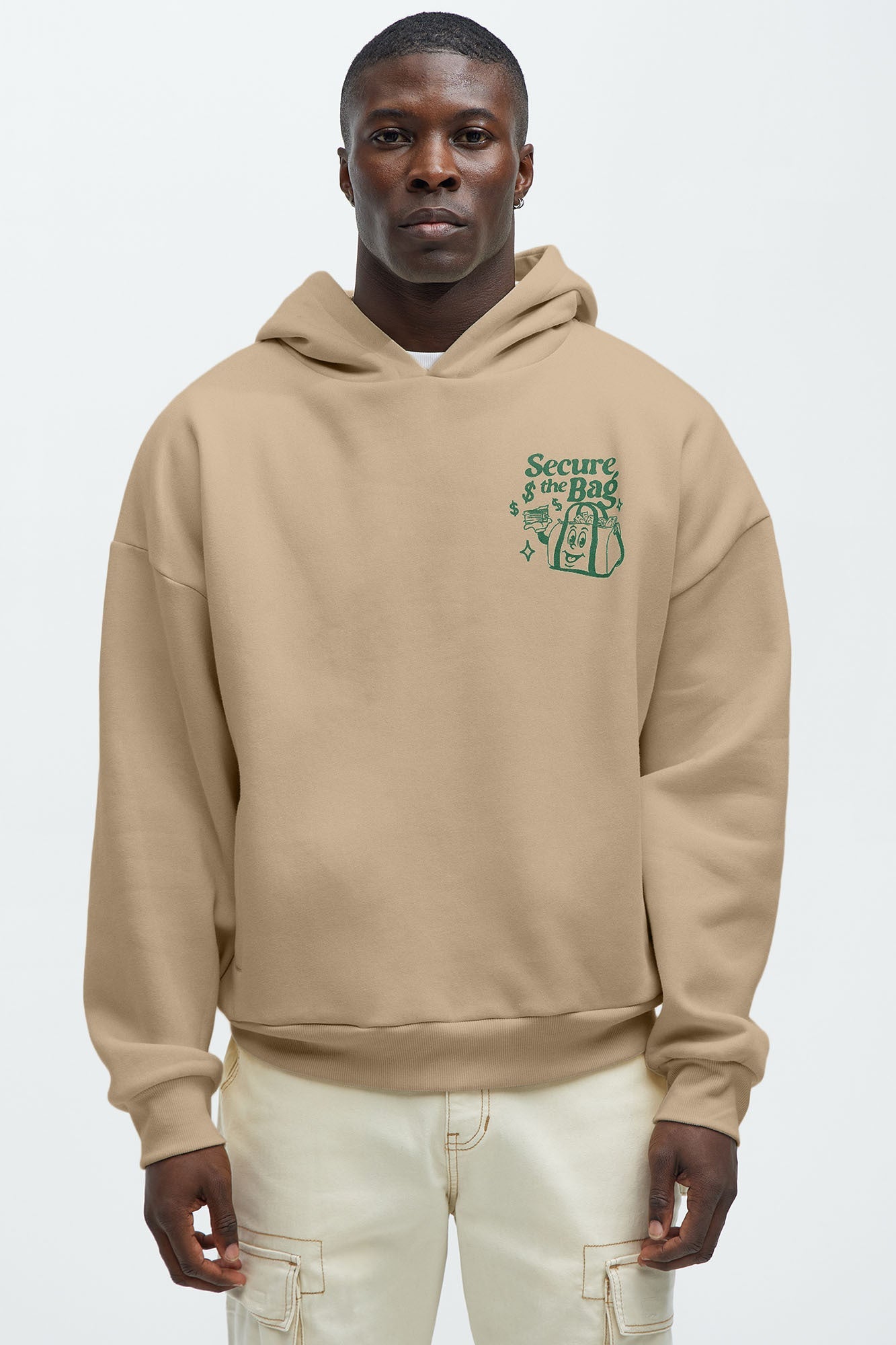 Stack That Cash Hoodie - Tan image 3