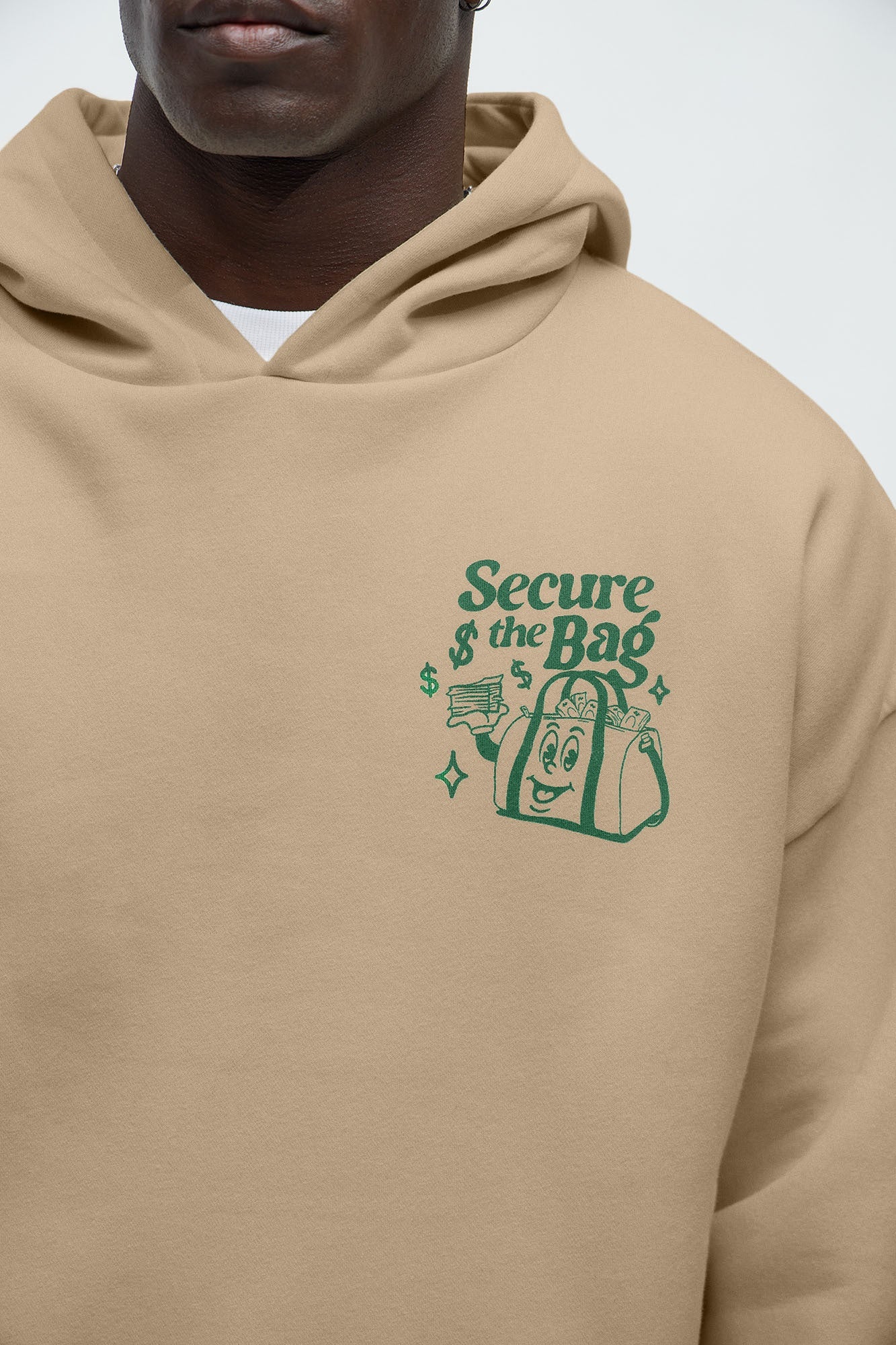 Stack That Cash Hoodie - Tan image 4