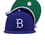 Brooklyn Dodgers Dark Royal Blue 1934 Green Bottom New Era 59Fifty Fitted