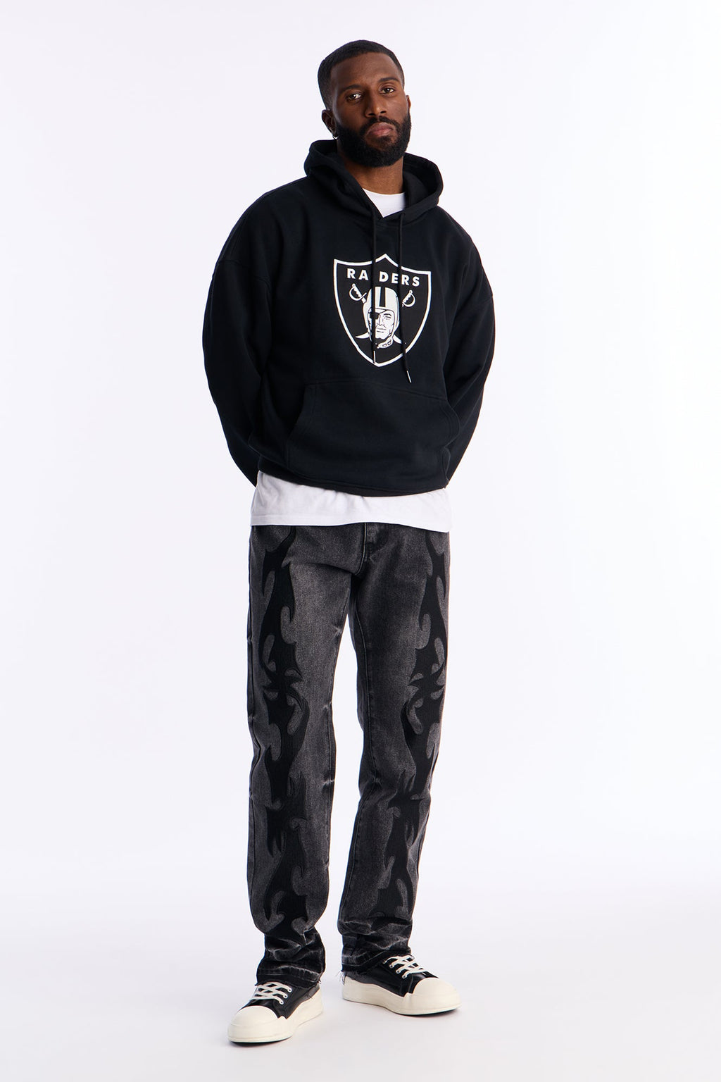 Stacked Slim Flare Blaze Cut Jean - Black Wash image 2
