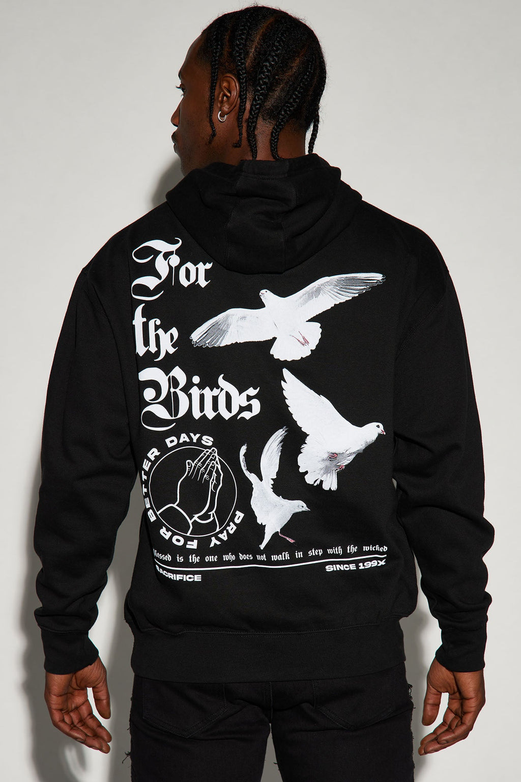 For The Birds Hoodie - Black image 1