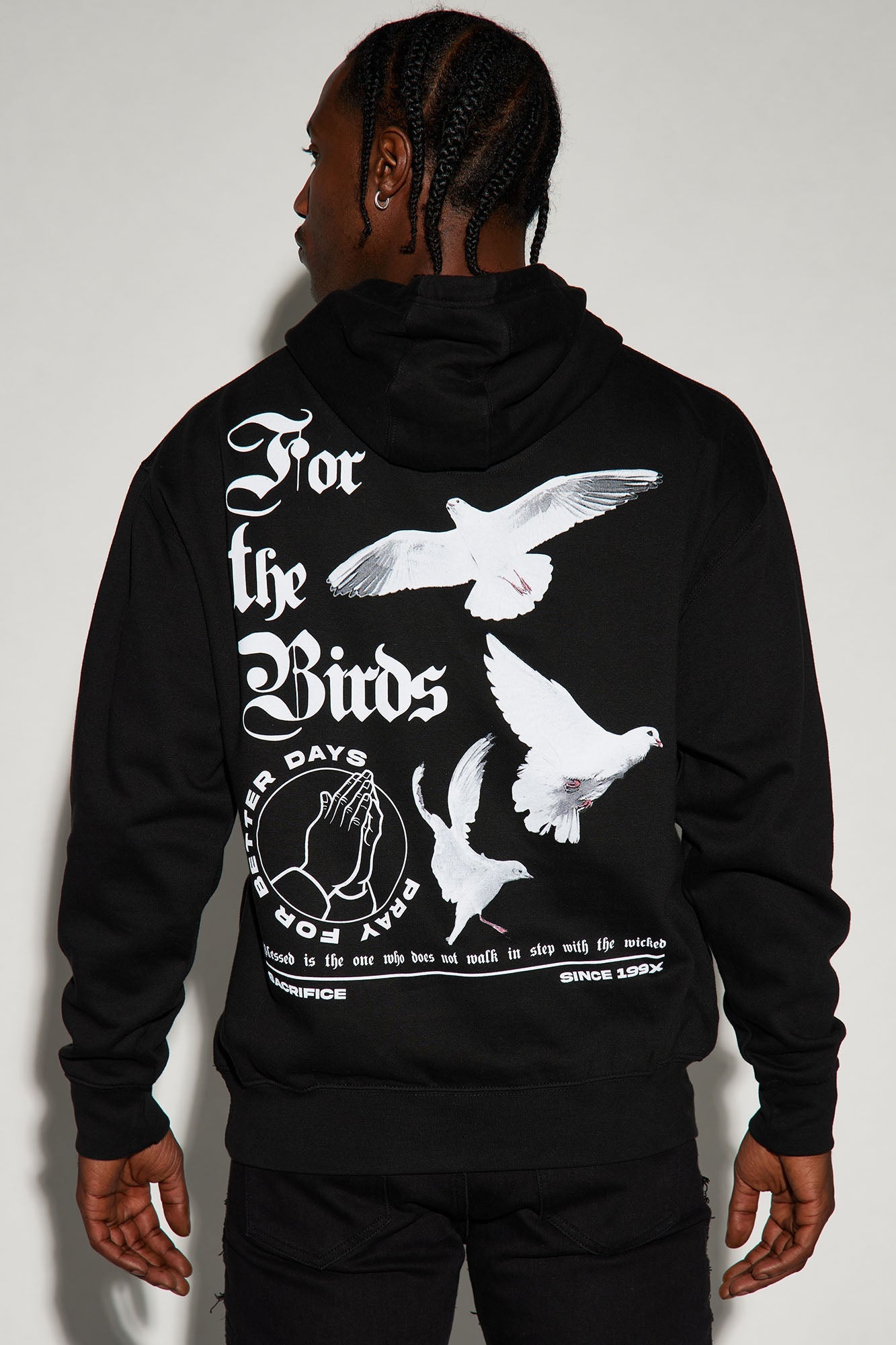 For The Birds Hoodie - Black image 1