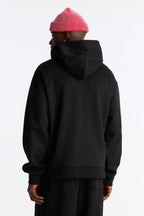 Structured Fleece Hoodie - Black image 4