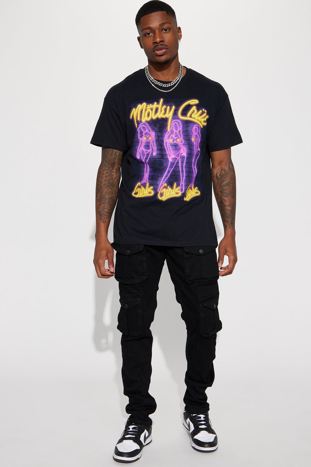 Dirty Ways Stacked Cargo Skinny Jeans - Black image 3