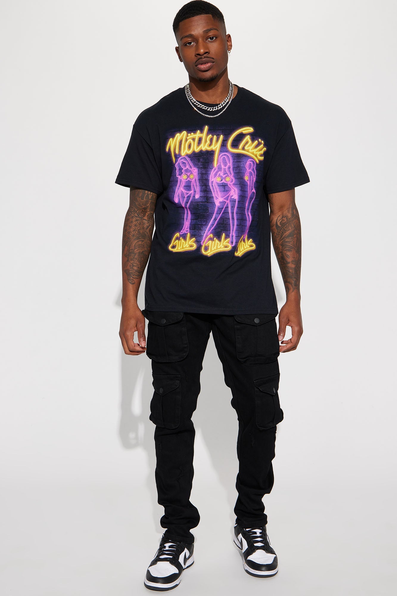 Dirty Ways Stacked Cargo Skinny Jeans - Black image 3