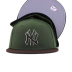 New York Yankees Rifle Green Burnt Wood New Era 59Fifty Fitted