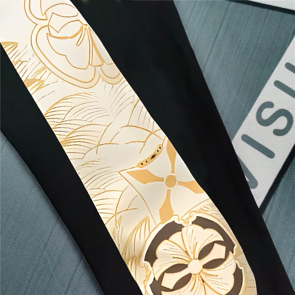Evisu Kuro Gold Lotus & Mon Crest M-Logo Graphic Jogger Sweatpants