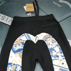 Evisu Kuro Maneki-neko Daruma Ikat M-Logo Graphic Jogger Sweatpants