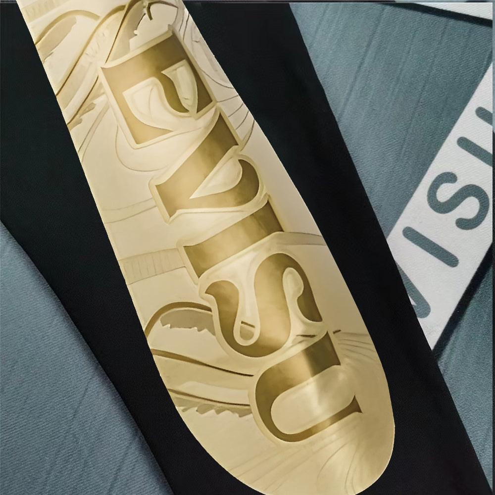 Evisu Kuro Gold Oriental Totem M-Seagull Jogger Sweatpants