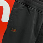 Evisu Kuro Neo New Daruma Jogger Sweatpants — Osaka Japan Back & Cyberpunk Daruma Front