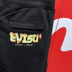 Evisu Kuro Craft & Pride Jogger Sweatpants — Gold Flame Logo & M-Seagull