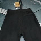 Evisu Kuro Sticker Patch Jogger Sweatpants — M-Seagull Shield & Polaroid Frame Front