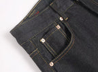 EVISU KURO Multi-Pocket Selvedge Denim Jeans Multicolor Seagull Logo All-Over Print