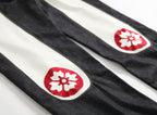 EVISU KURO Daicock Oversized Seagull Appliqué Sakura Mon Jeans Raw Selvedge Denim Dark Indigo