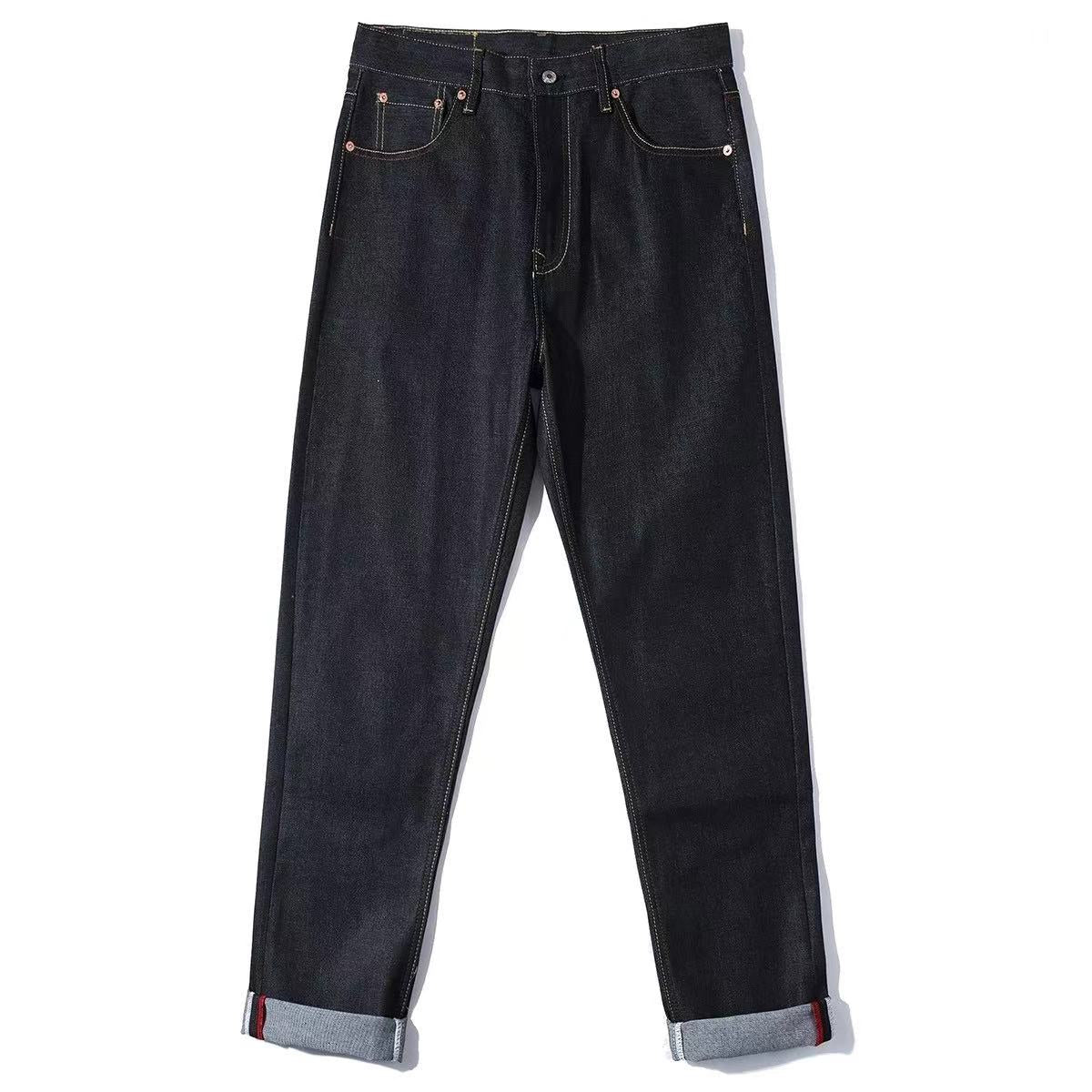EVISU KURO Dragon Ryū Large-Scale Embroidery Seagull Pocket Jeans Raw Selvedge Denim Dark Indigo