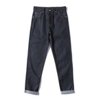 EVISU KURO Dual Dragon Full-Back Embroidery Kamon Jeans Raw Selvedge Dark Indigo