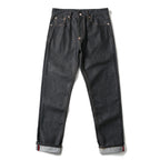 EVISU KURO Daicock Shishi Foo Dog Cloud Koban Gold Blue Embroidery Jeans Wide Fit Black Raw Selvedge