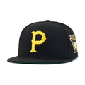Pittsburgh Pirates Black 1925 World Series Cooperstown Green Bottom New Era 59Fifty Fitted