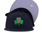 Boston Red Sox Navy Lucky Shamrock v2 New Era 59Fifty Fitted