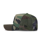 New York Yankees Woodland Camouflage New Era 9Forty A-Frame Trucker Snapback