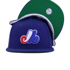 Montreal Expos Dark Royal Blue 1992 Green Bottom New Era 59Fifty Fitted