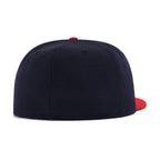 Atlanta Braves Navy Scarlet 1991 World Series Cooperstown Green Bottom New Era 59Fifty Fitted
