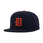 Detroit Tigers Navy 1947 Green Bottom New Era 59Fifty Fitted