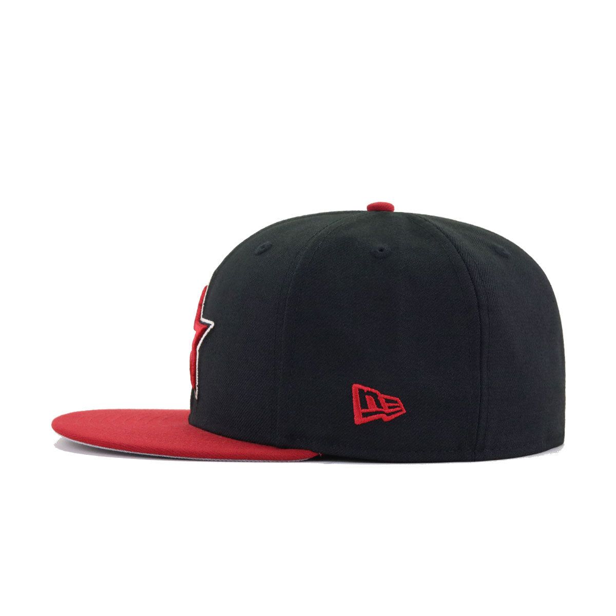 Houston Astros Black H Red New Era 59Fifty Fitted